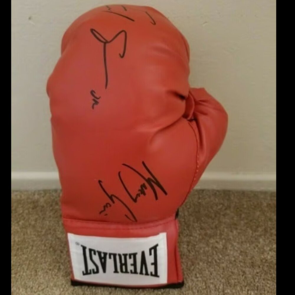 Mikey Garcia & Errol Spence Jr. signed Boxing Glove